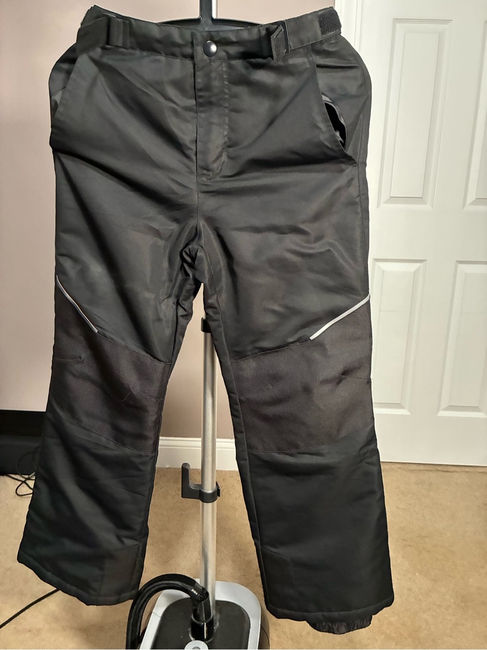 Swiss Tech Kid’s Black Snow/Ski Pants with Reflective Trim